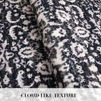 Vintage Floral 3x5 Rug, Thin Printed Faux Wool Low-Pile Kitchen Rugs Super Soft - Image 8