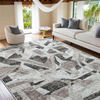 8X10 Area Rugs for Living Room Bedroom, Modern Abstract Large Carpet Washable - Image 5