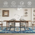 Easy-Going Area Rug 6x9 Washable Boho Rugs - Image 4