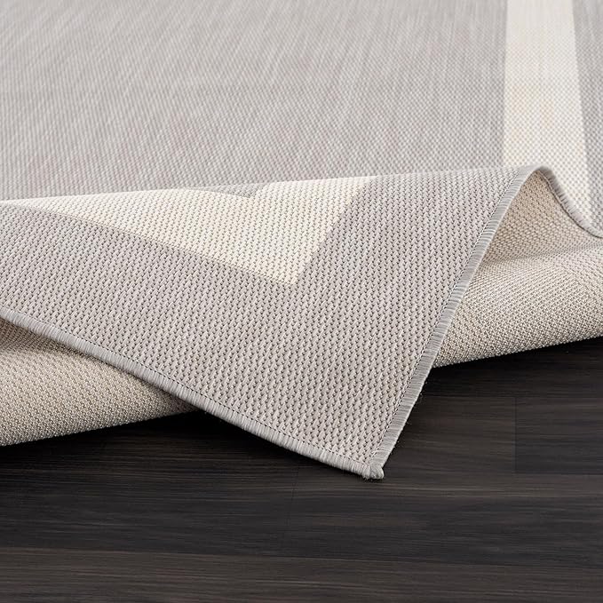CAMILSON Outdoor Rug 8x10, Modern Outside Rugs - Image 4
