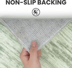 2x8 Modern Abstract Runner Rug for Hallways, Lime Green Super Soft Hallway - Image 6