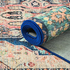 Large Area Rugs 8x10, Low Pile Washable Rugs, Soft Vintage Distressed Rugs - Image 6