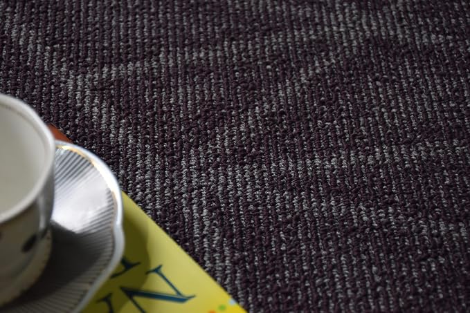 Furnish my Place Geometrical Pattern Indoor/Outdoor Refine Purple Rug, Abstract - Image 5