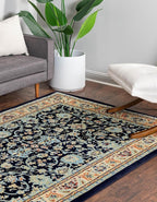 Rugs.com Yasmin Collection Rug – 2' x 3' Navy Blue Medium Rug Perfect - Image 5
