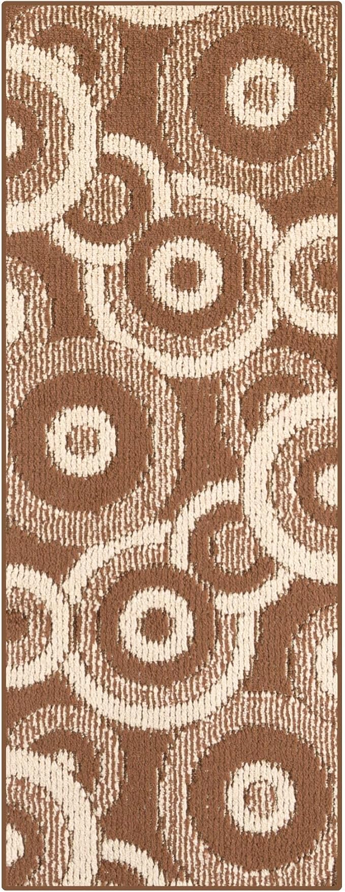 Custom Size Long Brown Hallway Runner Rug | Cut to Length 2'3" x 18' | Non-Slip by RemnazHomeDecor