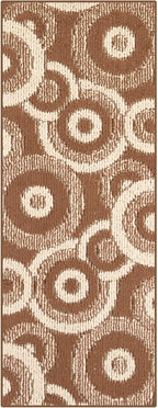 Custom Size Long Brown Hallway Runner Rug | Cut to Length 2'3" x 18' | Non-Slip by RemnazHomeDecor