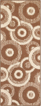 Custom Size Long Brown Hallway Runner Rug | Cut to Length 2'3" x 14' | Non-Slip by RemnazHomeDecor