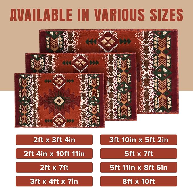 YHSF South West Native American Area Rug C318 - Image 2
