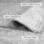 vivorug 5x7 Neutral Area Rugs, Stain Resistant Washable Rug - Image 7