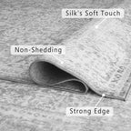 vivorug 3x5 Neutral Area Rugs, Stain Resistant Washable Rug - Image 5