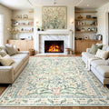 Wonnitar Large Living Room Rug, Floral 10 x 14 Machine Washable Area Rugs by Wonnitar
