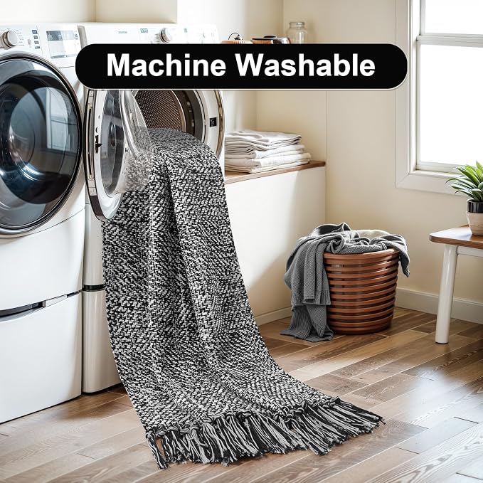 Collive Washable Area Rug 3' x 5', Modern Woven Kitchen Rugs - Image 4