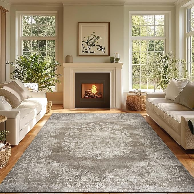jinchan Washable Area Rug 6x9 for Living Room by JINCHAN