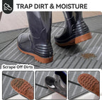 Front Door Mat 31''x47'', Non Slip Absorbent Muddy Dirt Resist Washable - Image 3