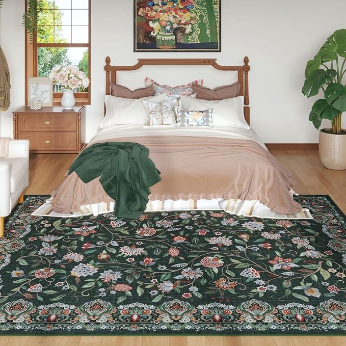Rugcomf Vintage Paisley Rugs for Living Room 5'x7' - Image 3