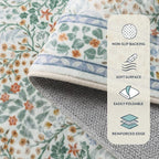 Lahome Floral Washable Rugs 8x10, Soft Green 8x10 Area Rugs - Image 6