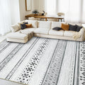 BESTSWEETIE 8x10 Area Rugs for Living Room Washable Moroccan Farmhouse Neutral by BESTSWEETIE
