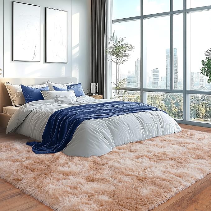 Upgrade Non-Slip Plush Rugs for Living Room, Soft Shaggy Carpets for Living Room - Image 6