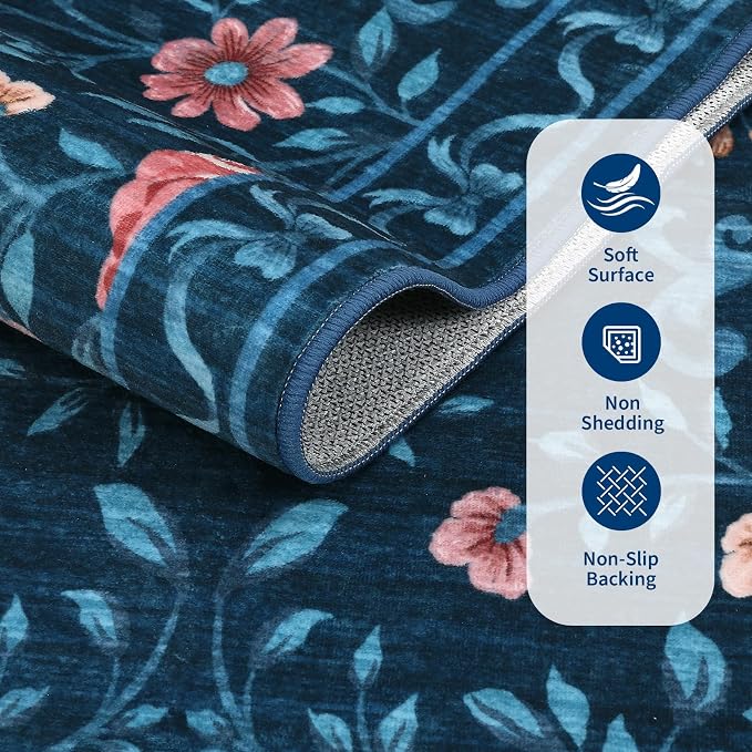 GarveeHome Washable Runner Rug 2x6 Non Slip Hallway Runners Stain Resistant Low - Image 5