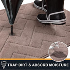 PURRUGS Dirt Trapping Door Mat 34" x 59", Non-Slip Machine Washable Entry Rug - Image 5