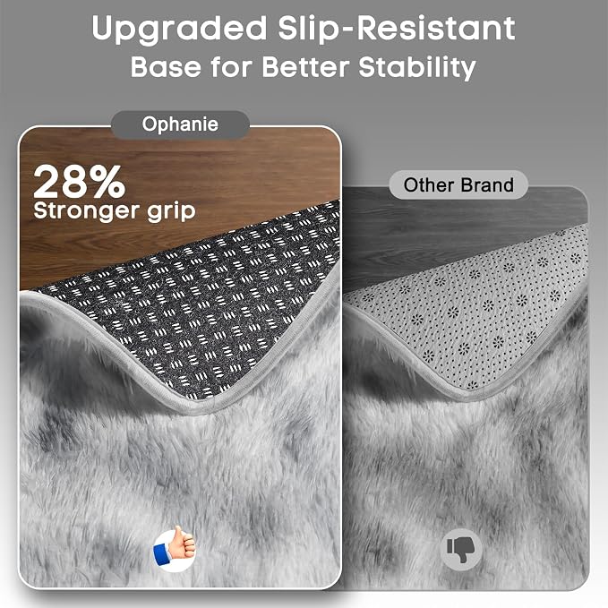 Ophanie 6x9 Tie-Dyed Grey&White Area Rugs - Image 4