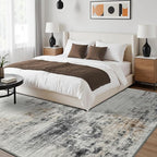 Toneed Abstract Area Rug 8x10 Modern Washable Rug Soft Non Slip Rug Low Pile - Image 4