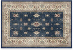 RUGGABLE Washable Vintage Area Rug – Verena Sapphire 2x3, Stain-Resistant by RUGGABLE