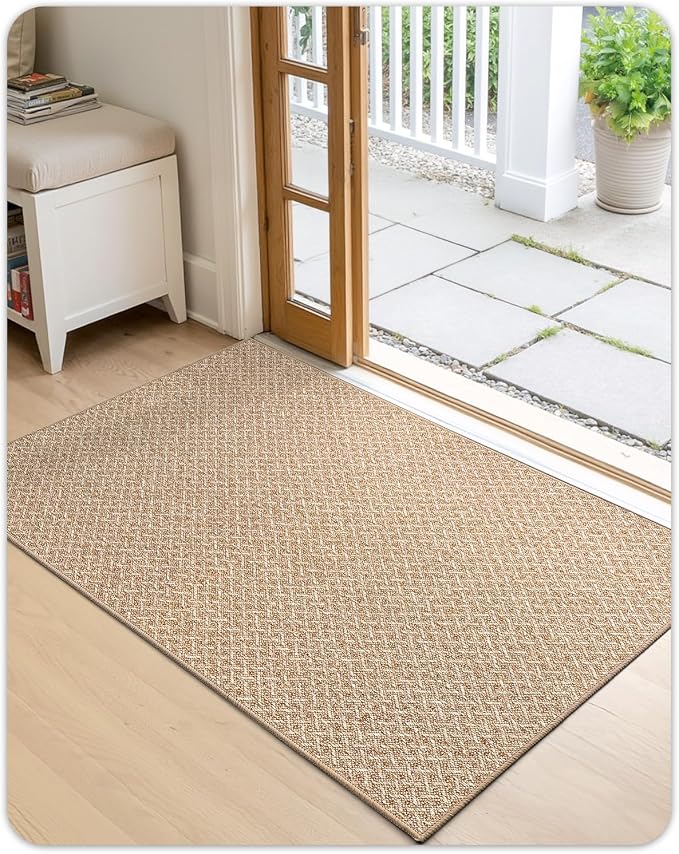 Color&Geometry Ultra Thin Indoor Door Mat Non Slip Rubber Backed Dirt Trapper - Image 9