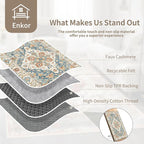 Enkor Runner Rugs for Hallway, 2.6x8 Washable Soft Non Slip Floor Rugs for - Image 8
