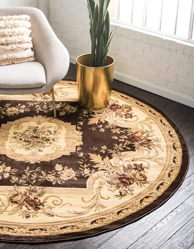 Unique Loom Versailles Collection Traditional Classic Floral Motif Area Rug by UniqueLoom