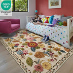 5x8 Machine Washable Area Rug for Living Room, Kids and Pets Friendly for - Image 3
