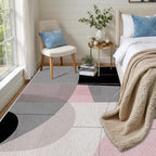 Abstract Art Line Living Room Area Rugs 2x3, Modern Boho Geometric Print Rug - Image 3