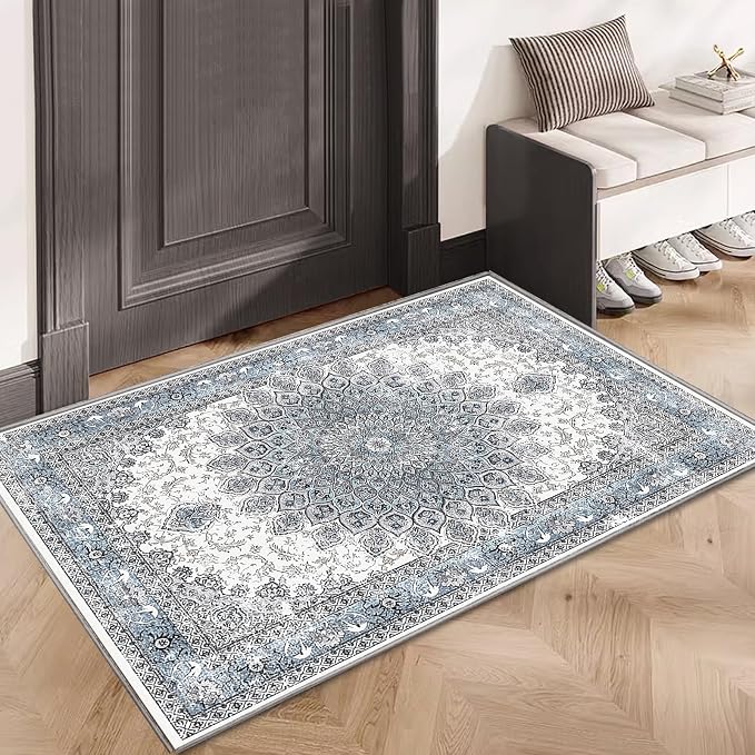 2’x3’ Entry Rug Welcome Mat Small Washable Indoor Door Rug Front Door Mat by RUGYHOME