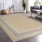 Beverly Rug Non Slip Area Rugs 8x10 Modern Bordered Non Skid Rubber Backing - Image 4