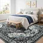 Beglad Area Rugs 5x7 for Living Room, Washable Vintage Rugs -Low Pile Soft - Image 3