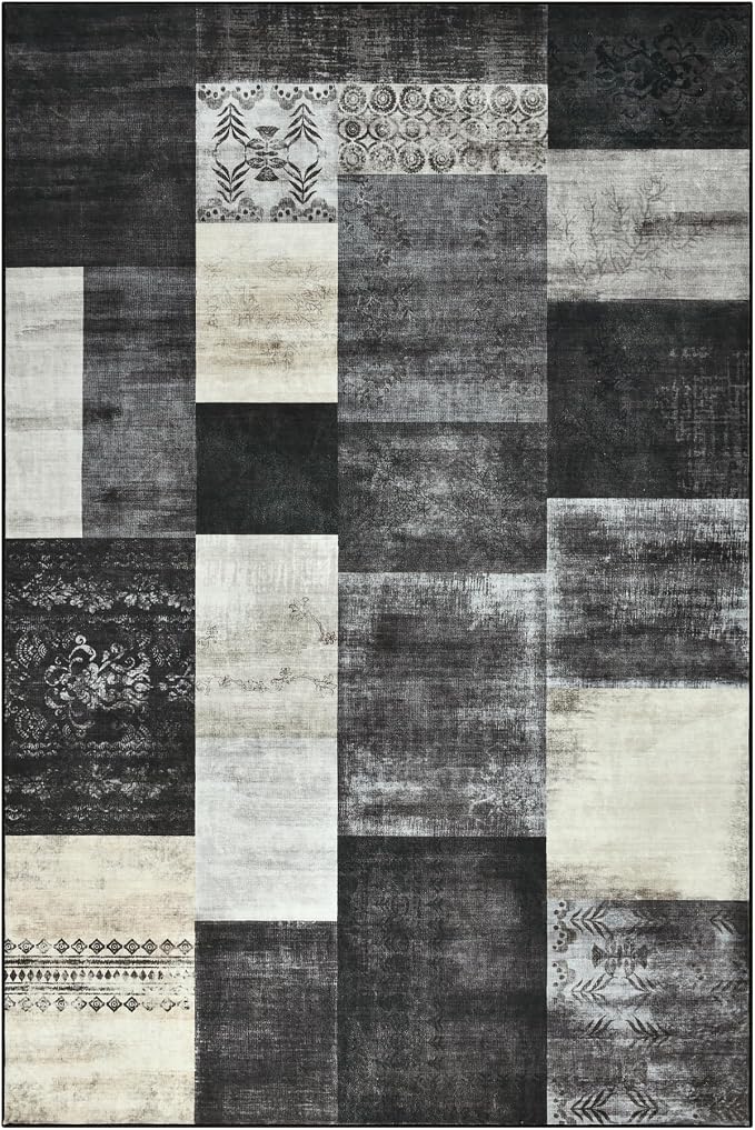 Tepook Modern Area Rug for Living Room, 5x7 Geometric Large Rugs for Bedroom - Image 8