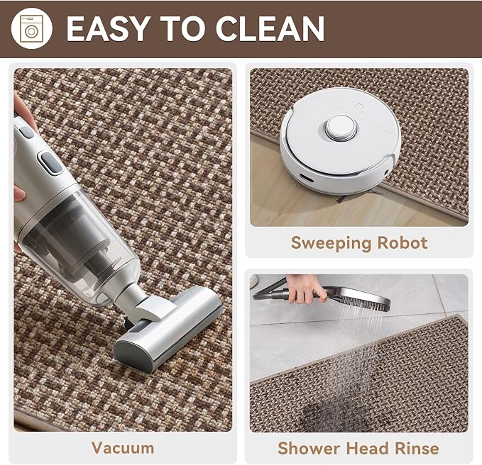 Door Mat 31x47, Dirt Resistant and Absorbent, Non-Slip Rubber Backing Floor Mats - Image 5