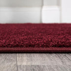 JONATHAN Y Haze Solid Low-Pile Dark Red Indoor Area Rug 12x15, Minimalist - Image 6