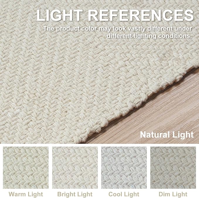 Collive Washable Area Rug 3' x 5', Modern Woven Kitchen Rugs - Image 8