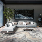 4x6 Washable Area Rugs for Living Room, Stain Resistant Carpet for Dining Room - Image 4