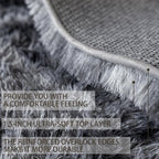4x6 Area Rugs for Living Room Bedroom, Soft Fluffy Shaggy Bedside Rug, Indoor - Image 9