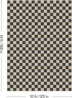 LIVEBOX 10x14 Area Rugs for Living Room, Checkered Non-Slip Washable Rugs - Image 2