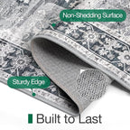 LUMI Indoor Thin Door Mat, 24x36 Washable Small Inside Doormat, Non Slip Low - Image 4