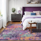 Washable Area Rugs 6'x8' Non-Slip Modern Abstract Soft - Image 3