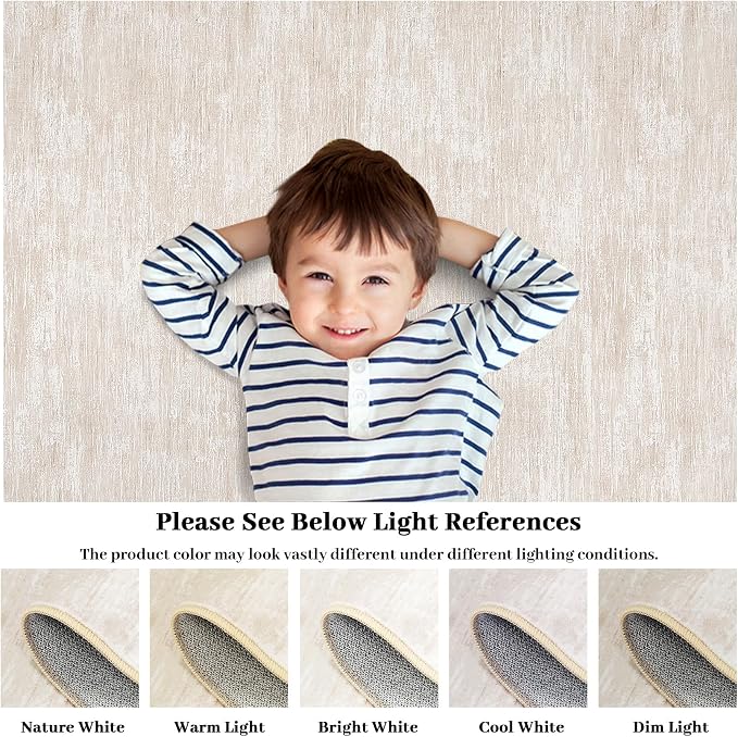 RUGSREAL 6x9 Large Bedroom Area Rug Washable Rug Soft Modern Area Rug - Image 2