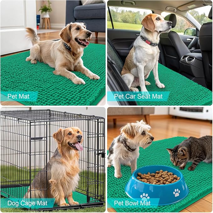 OLANLY Dog Door Mat for Muddy Paws 44x24, Absorbs Moisture and Dirt, Absorbent - Image 7