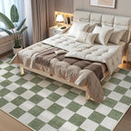 LIVEBOX 8x10 Area Rugs for Living Room, Checkered Non-Slip Washable Rugs - Image 3