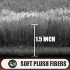 ONASAR 8x10 Area Rugs for Living Room, Fluffy Grey and White Bedroom Rug - Image 2