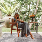CAMILSON Indoor Outdoor Rug, Easy-Cleaning Non-Shedding Living Room, Garden and - Image 6