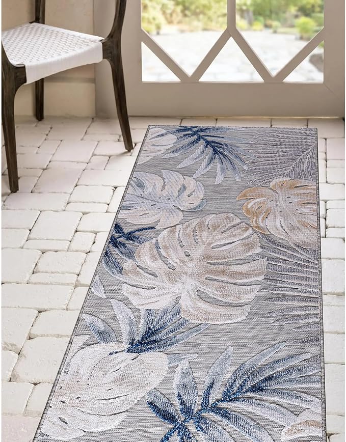 CAMILSON Runner Outdoor Rugs Oriental Retro Traditional Floral Medallion Area - Image 4